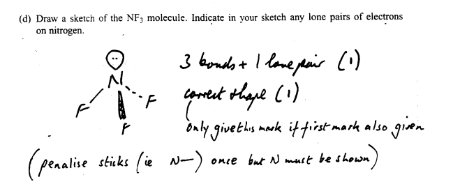 GCE Chemistry Unit 1 Mark Scheme January 2002