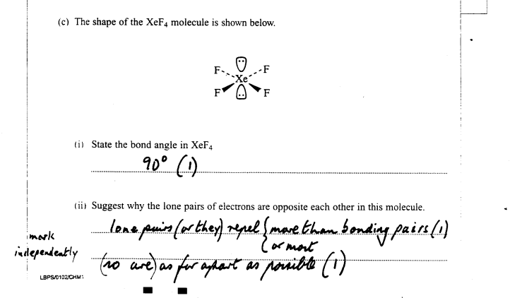 GCE Chemistry Unit 1 Mark Scheme January 2002