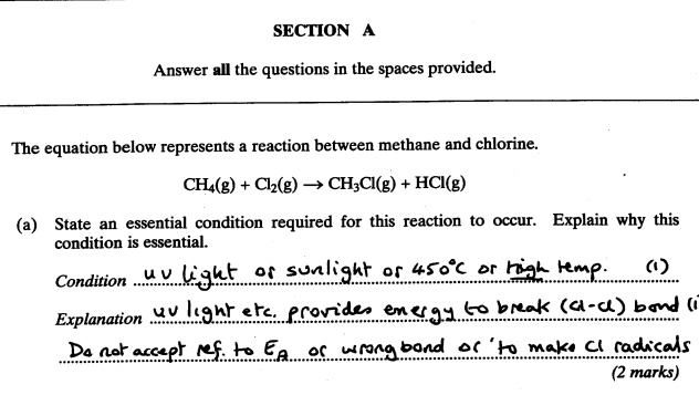GCE Chemistry Unit 3 Mark Scheme January 2002